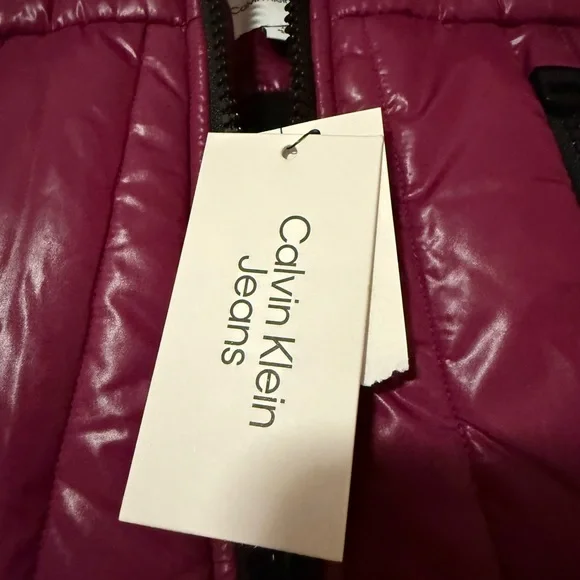 Calvin Klein Purple Puffer Jacket kids - Picture 2 of 5
